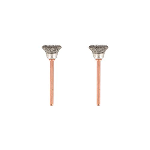 (-40%) Dremel 531 Edelstahlbürste Zubehörsatz (für Multifunktionswerkzeug mit 2 Edelstahlbürsten Durchmesser 13mm zum Reinigen und Polieren von korrosionsfestem Material wie Silber und Edelstahl oder Gold)