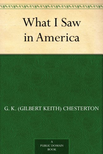 What I Saw in America book cover