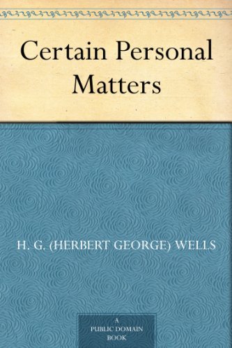 Certain Personal Matters book cover