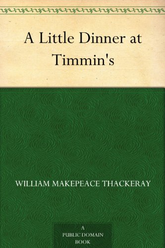 A Little Dinner at Timmin's book cover