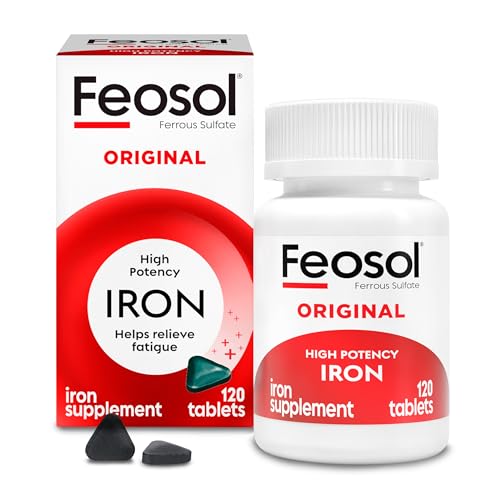 Feosol Original Iron Supplement Tablets, Non-heme, 65mg Iron per Pill