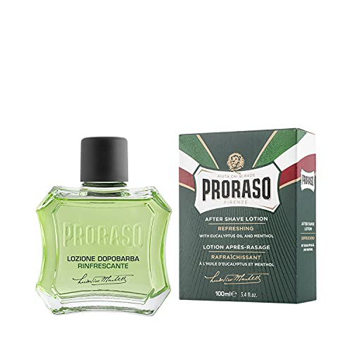 Proraso After Shave Lotion for Men, Refreshing and Toning with Menthol and Eucalyptus Oil, 3.4 Fl Oz (Pack of 1)