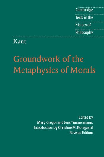 Groundwork of the Metaphysics of Morals book cover