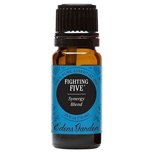 Edens Garden Fighting Five Essential Oil Blend- 100% Pure Premium Grade, Undiluted, Natural, Therapeutic, Aromatherapy, The Best for Diffusing, Candle, Laundry, Humidifiers 10 ml (.33 fl oz)
