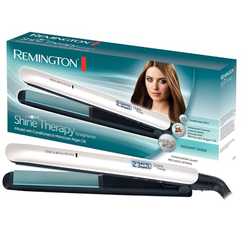Remington Shine Therapy Advanced Ceramic Hair Straighteners with Morrocan Argan...