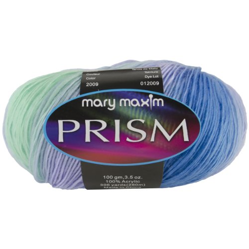 Mary Maxim Prism Yarn, Soft Acrylic Multicolor DK Yarn for Crocheting and Knitting, Light Worsted 3, Ideal for Blankets, Sweaters and Baby Projects, 3.5 oz Skein, 290 Yards - Rain Shower