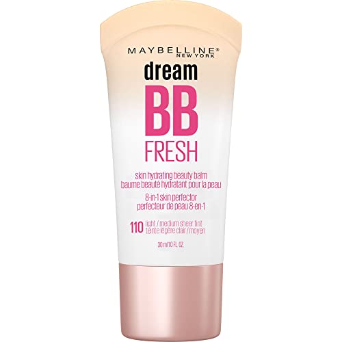 Maybelline Dream Fresh Skin Hydrating BB cream, 8-in-1 Skin Perfecting Beauty Balm with Broad Spectrum SPF 30, Sheer ...