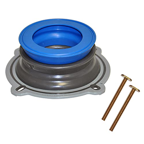 Toilet wax ring seal with bolts