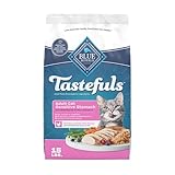 Blue Buffalo Tastefuls Natural Dry Food for Adult Cats, Sensitive Stomach, Chicken & Brown Rice Recipe, 15-lb Bag
