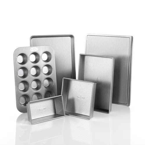 USA Pan Bakeware 6-Piece Set Aluminized Steel