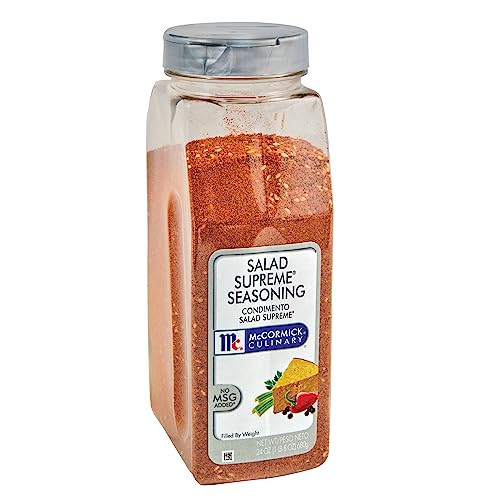 McCormick Culinary Salad Supreme Seasoning, 24 oz - One 24 Ounce Container of Salad Seasoning for use in Pasta Salads, Traditional Salads, Vegetables and More
