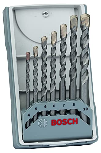 🔥 STARKER PREIS (-35%) Bosch CYL-3 Betonbohrer Set (Für Beton, Ø 4/5/6/6/7/8/10 mm, Zubehör Schlagbohrmaschine), 7-teiliges