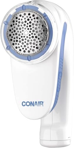 Conair Fabric Shaver and Lint Remover, Battery-Operated Portable Clothes Shaver with 3 Settings, Fuzz Remover for Sweate