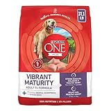 Purina ONE High Protein Dry Senior Dog Food Plus Vibrant Maturity Adult 7 Plus Formula - 31.1 lb. Bag