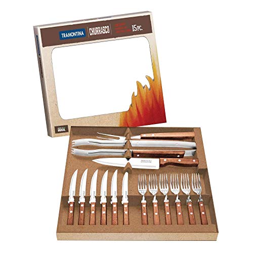 Kit para Churrasco 15 Peças Tramontina Natural