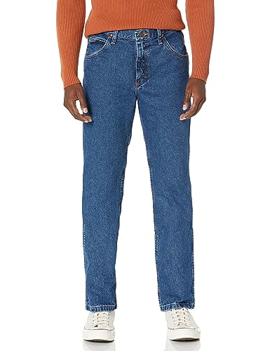 ⚡ BLITZDEAL (-51%) Wrangler Men's Premium Performance Cowboy Cut Slim Fit Jean, Dark Stone, 40W x 32L