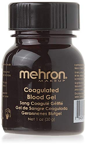 Mehron Makeup Coagulated Blood Gel | Fake Thick Blood Makeup | SFX for Halloween, Cosplay, and Special FX 1 oz (30g)