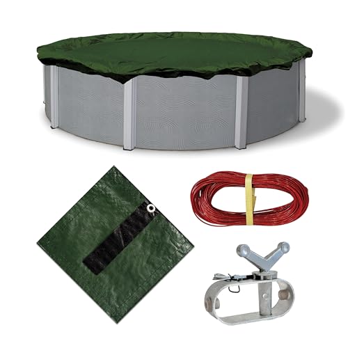 Blue Wave Gold 15-Year Above-Ground Winter Pool Cover Keeps Out Debris Offered by a top brand,