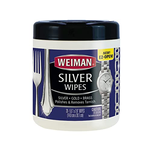 Weiman Silver Polish, Cleaner, and Tarnish Remover Wipes