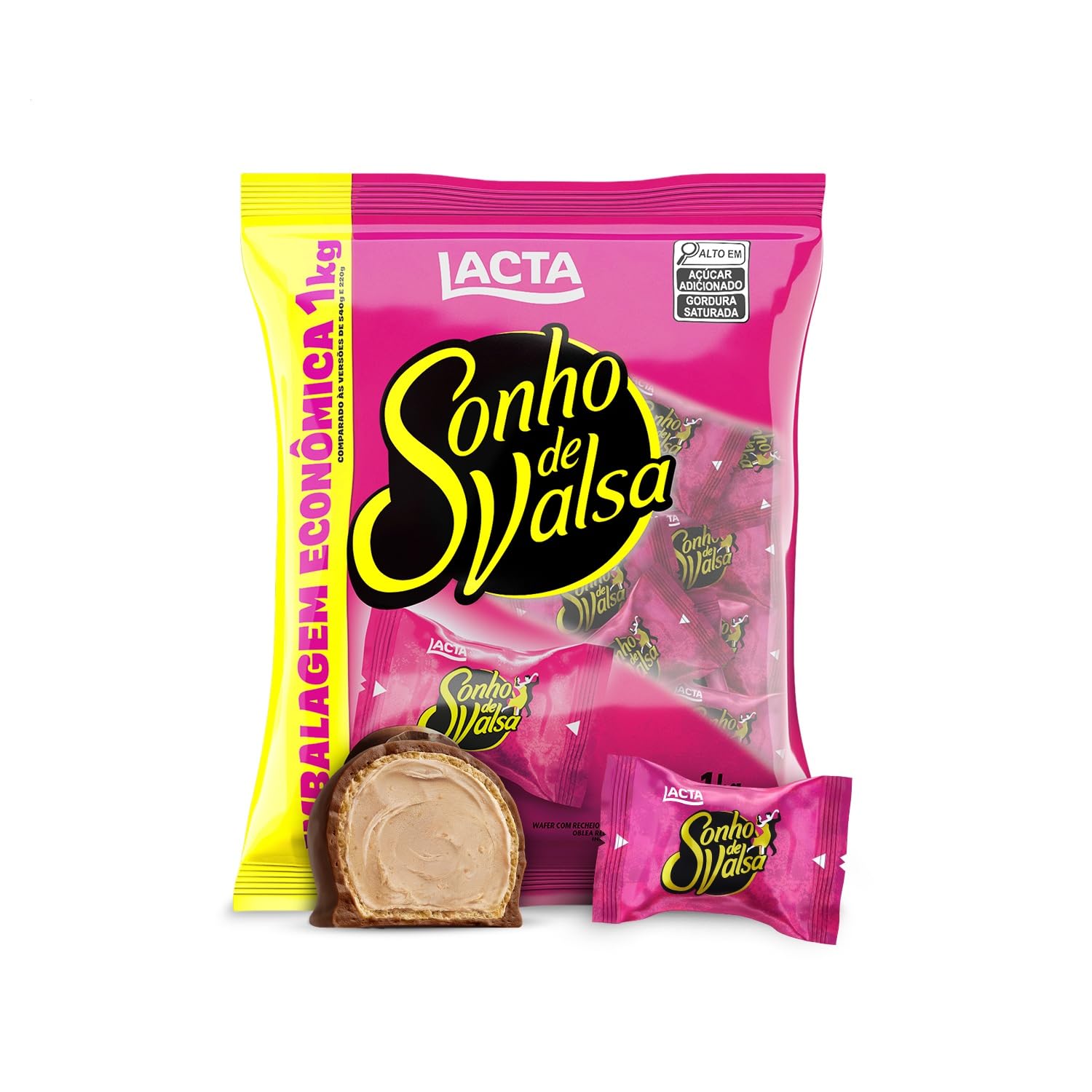 Chocolate Lacta Sonho de Valsa Pacote 1Kg