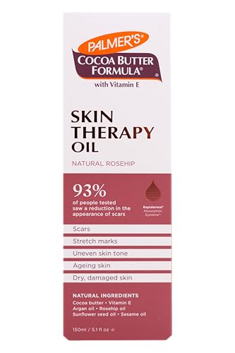 Palmer's Cocoa Butter Formula Skin Therapy Moisturizing Body Oil with Vitamin E, Rosehip Fragrance, 5.1 Ounces