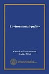 Environmental quality (1982)
