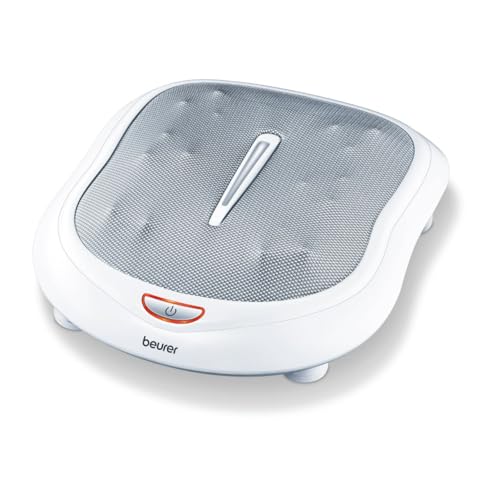 Beurer FM 60 Fußmassagegerät, 18 Massageköpfe, Wärmefunktion, 2 Geschwindigkeiten, durchblutungsfördernde Shiatsu Massage | 1er Pack