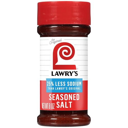 Lawry's 25% Less Sodium Seasoned Salt, 8 oz