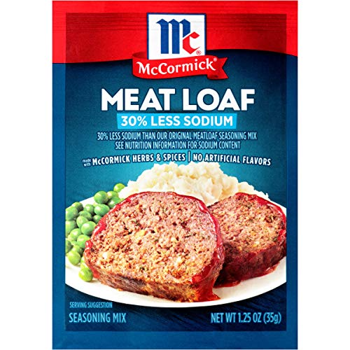 McCormick 30% Less Sodium Meat Loaf Seasoning Mix, 1.25 oz