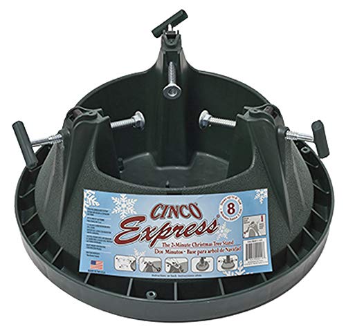 CINCO EXPRESS C-152E 8&#x27; Christmas tree stand(2025 Upgrade) Rotating Christmas Tree Stand with Remote Control, Stab