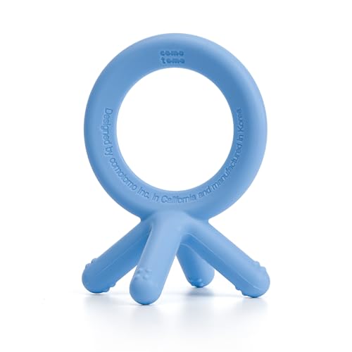 Comotomo Silicone Baby Teether Blue