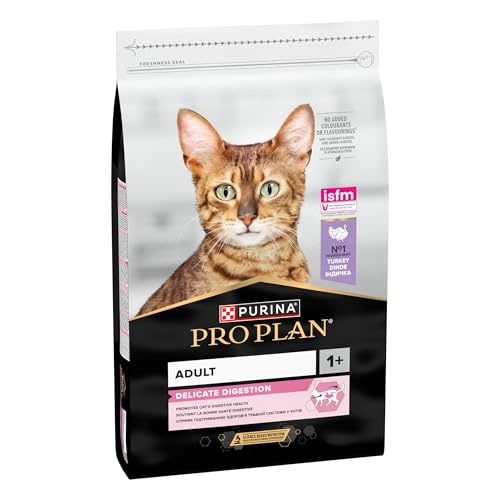 🔥 STARKER PREIS (-41%) PRO PLAN Cat Delicate Adult OPTIRENAL reich an Truthahn Trockenfutter Beutel 10kg