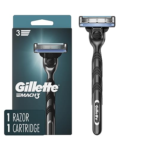 Gillette Mach3 Razor for Men Handle Plus 1 Blade Refill