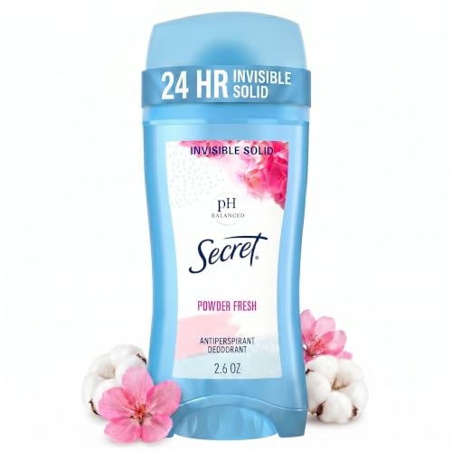 Secret Invisible Solid Antiperspirant and Deodorant, Powder Fresh, 2.6 oz