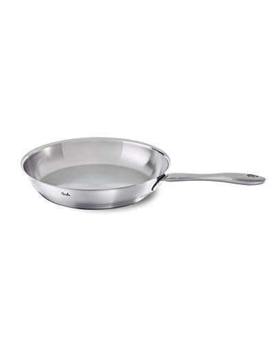 Fissler Catania/Edelstahl-Bratpfanne (24cm) – robuste, unbeschichtete Pfanne aus hochwertigem 18/10 Edelstahl, thermic-Boden, hitzebeständig bis 230 °
