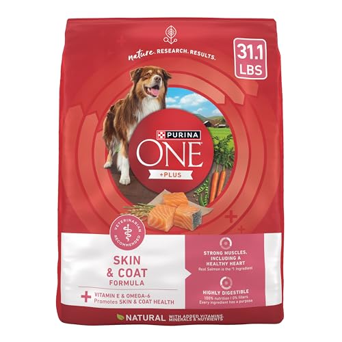 Purina ONE Natural, Sensitive Stomach Dry Dog Food, +Plus Skin & Coat Formula - 31.1 lb. Bag
