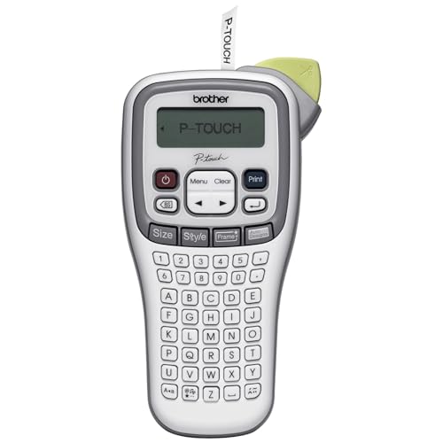 Brother P-Touch PT-H105 Label Maker, Up to 12mm Labels, White/Grey: Office...