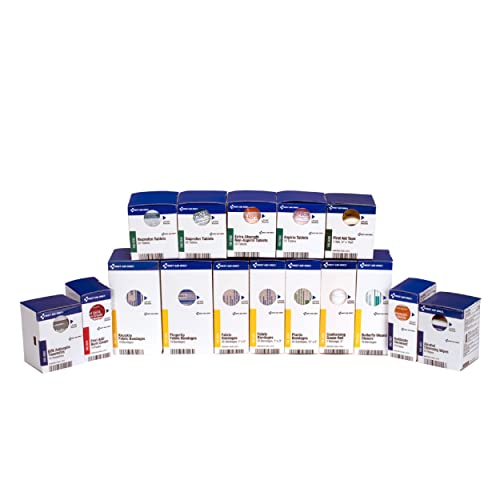 First Aid Only 700002 SmartCompliance 50-Person First Aid Kit Refill Supplies for Business, Worksite, and Home, 237 Pieces
