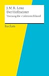 Reclam Textausgabe + Lektüreschlüssel : J.M.R. Lenz : Der Hofmeister