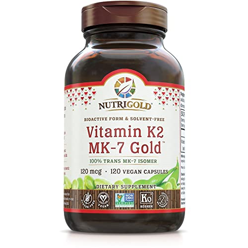 NutriGold Vitamin K2 MK-7 Gold Optimum Bioavailability A vegan formulation of vitamin K2 with