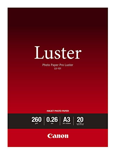 Canon A3 Luster Paper (20 Sheets) White