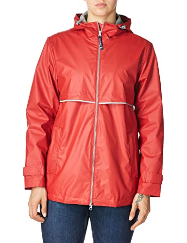 red charles river rain jacket