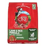 Purina ONE Dry Dog Food Lamb and Rice Formula - 31.1 lb. Bag