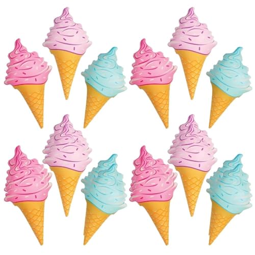 Rhode Island Novelty 36 Inch Inflatable Ice Cream Cones, Three per Order. No Color Choice