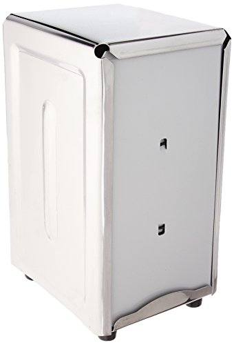 New Star Foodservice 24074 Stainless Steel Tall Napkin Dispenser, 3.875 by 4.75 by 7.5-Inch