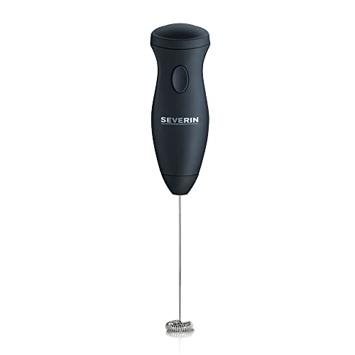 (-46%) Severin Milchaufschäumer Stab, kompakter Milchschäumer aus Edelstahl, elektrischer Milchaufschäumer mit Batteriebetrieb und einfacher Handhabung, inkl. 2 Batterien, schwarz, SM 3590