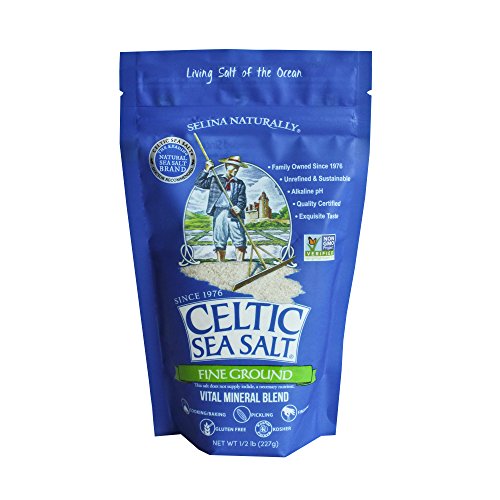 Celtic Sea Salt, Fine Ground Mineral Sea Salt, 8 Ounce Resealable Bag, Unrefined, Vital Minerals, Family Founded Since 1976, Dry Brine Turkey