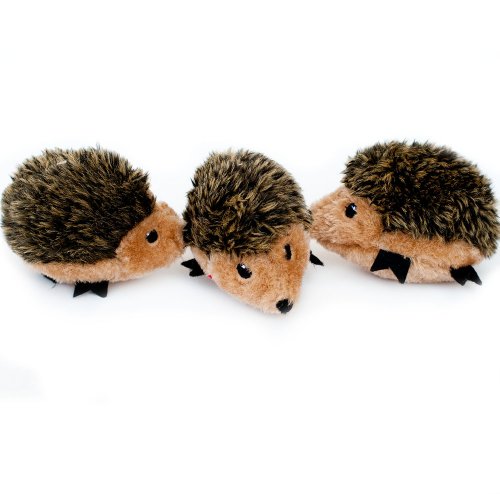 ZippyPaws Burrow Replacement Miniz - Interactive Dog & Puppy Toys for Boredom, Stimulating Pet Products to Keep Them Busy, Plush Refills for Hide & Seek Puzzle, Squeaky Toy for Enrichment - Hedgehogs