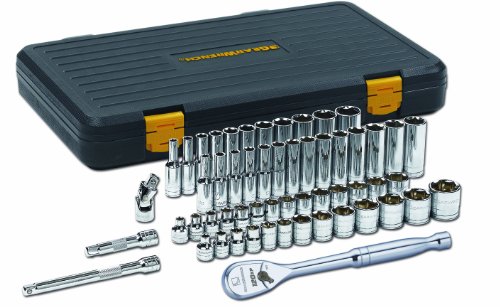 GEARWRENCH56 Pc. 3/8" Drive 6 Pt. 120XP Mechanics Tool Set, Standard & Deep, SAE/Metric - 80550P