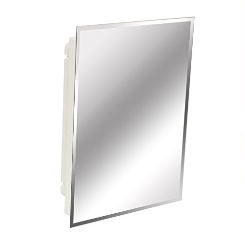 American Pride 16 Inch by 22 Inch Recessed Frameless Medicine Cabinet Simple mirror medicine
